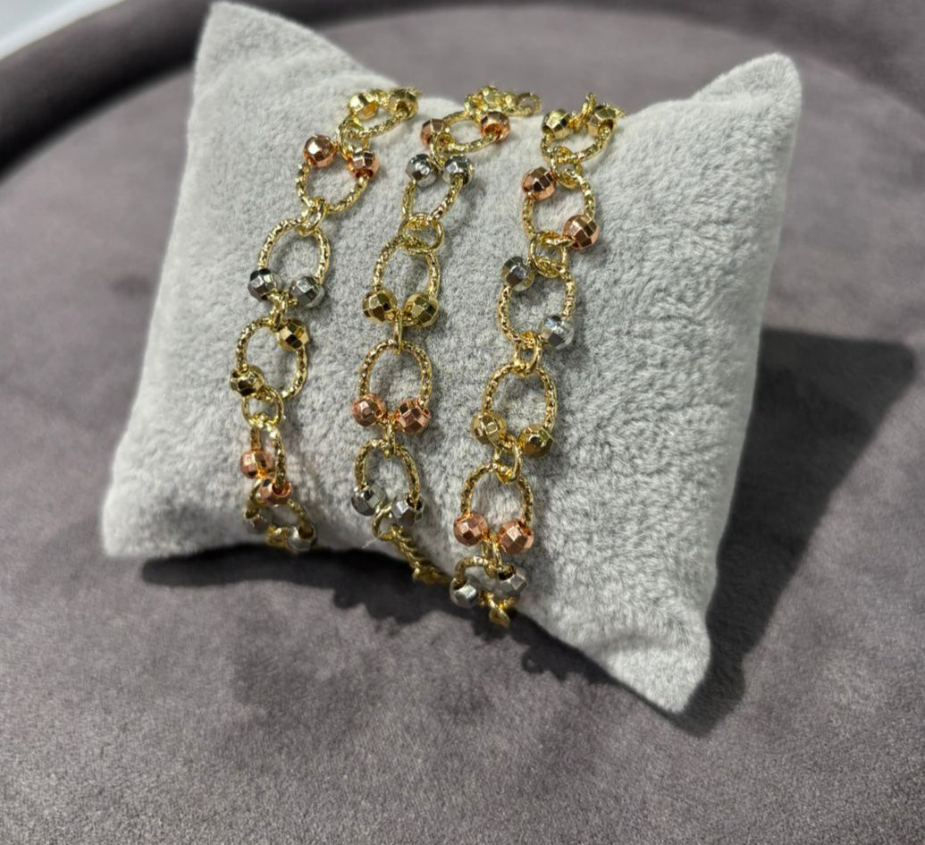 PULSERA COLOR 3 OROS