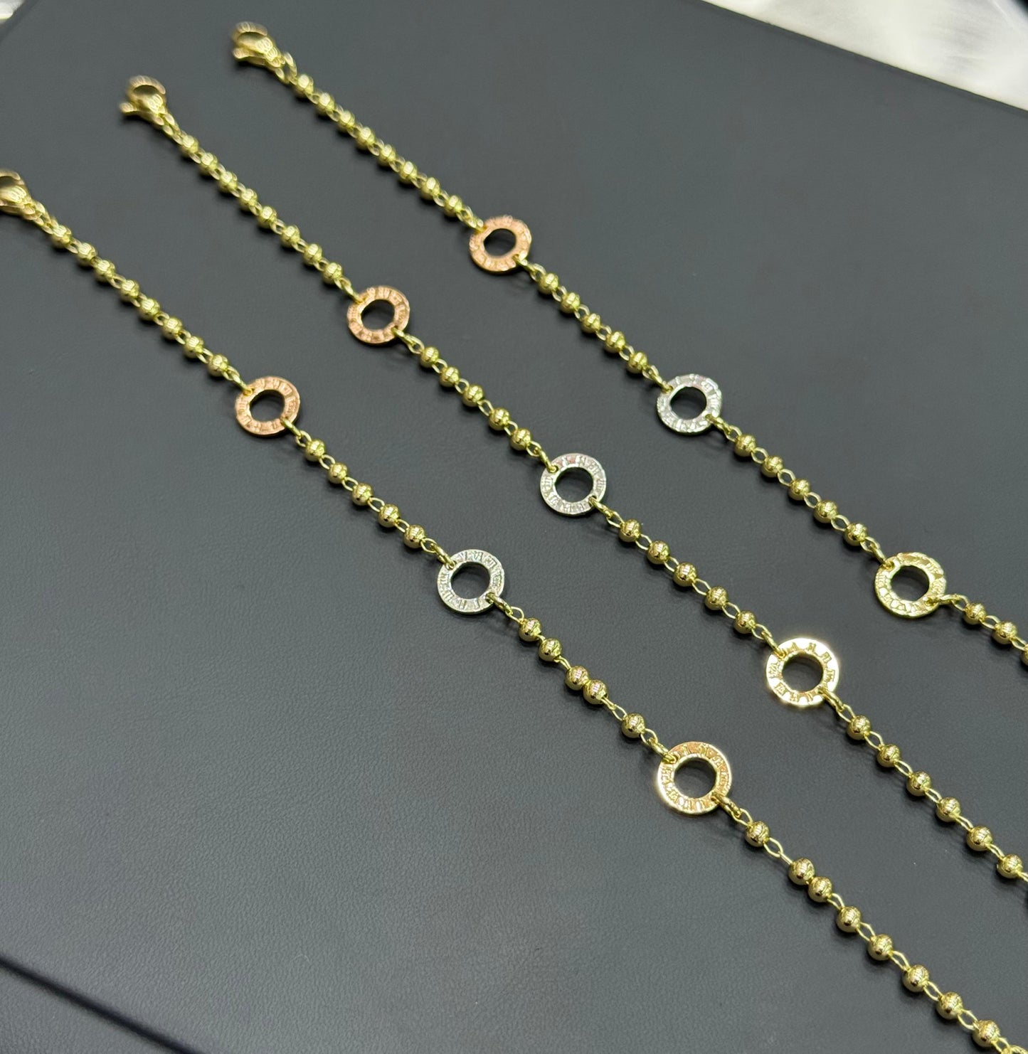 PULSERA COLOR 3 OROS