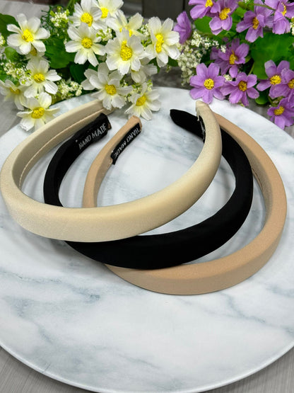 12 DIADEMAS SATINADAS