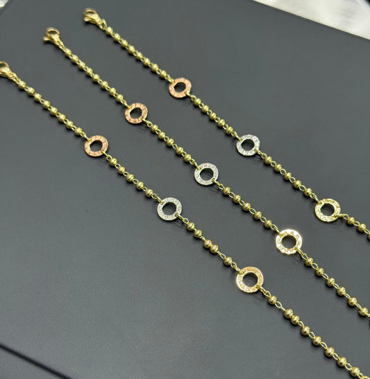 PULSERA COLOR 3 OROS