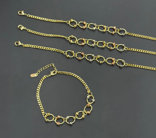 PULSERA COLOR 3 OROS